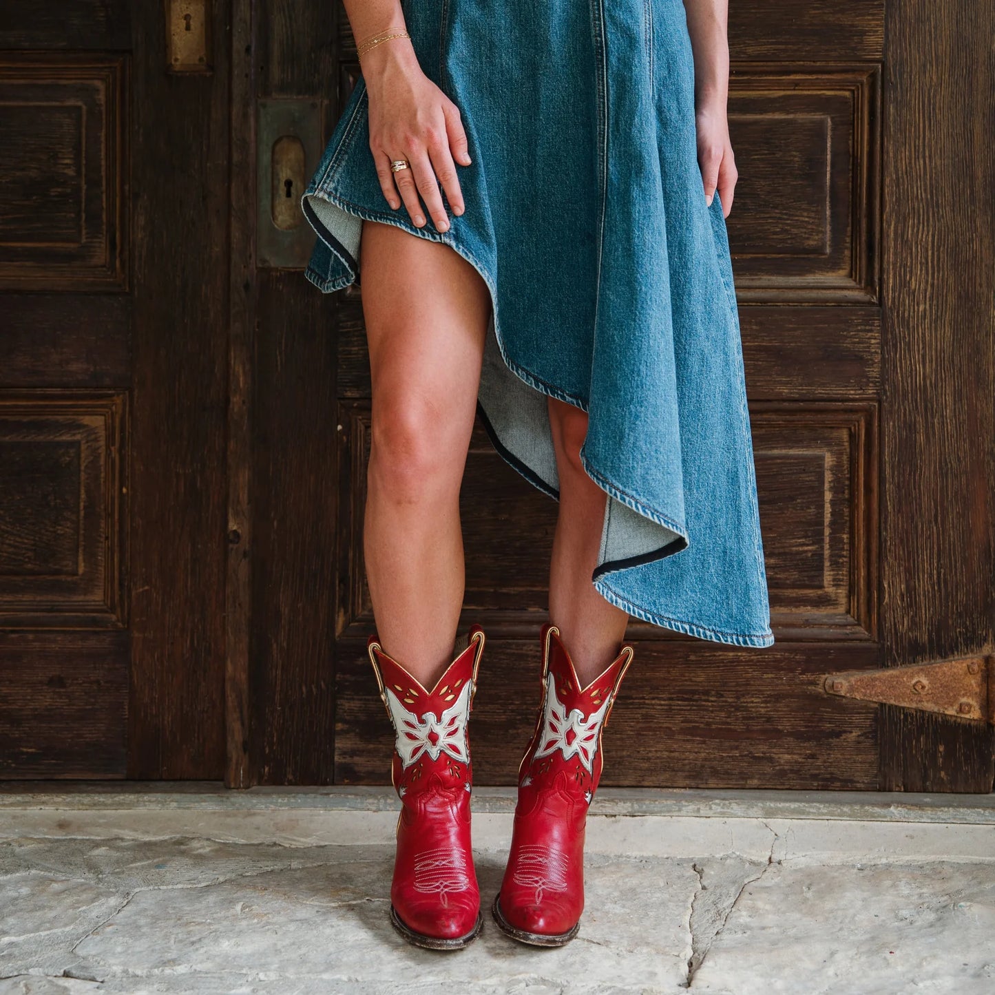 Thunderbird Red Women's Cowboy Boots by Fraulein