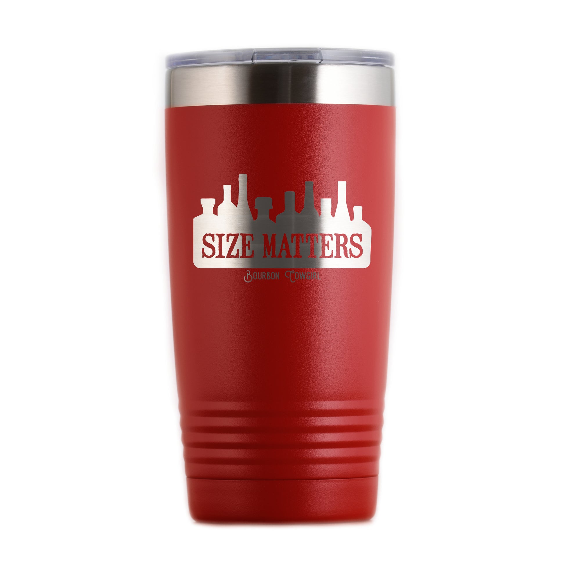 Red Size Matters Tumbler