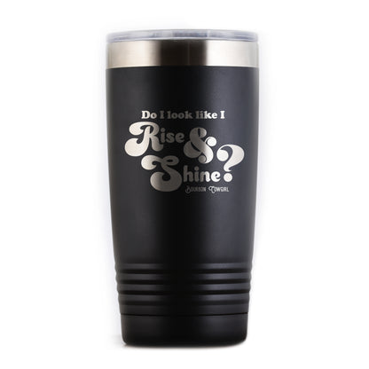 Black Rise & Shine tumbler