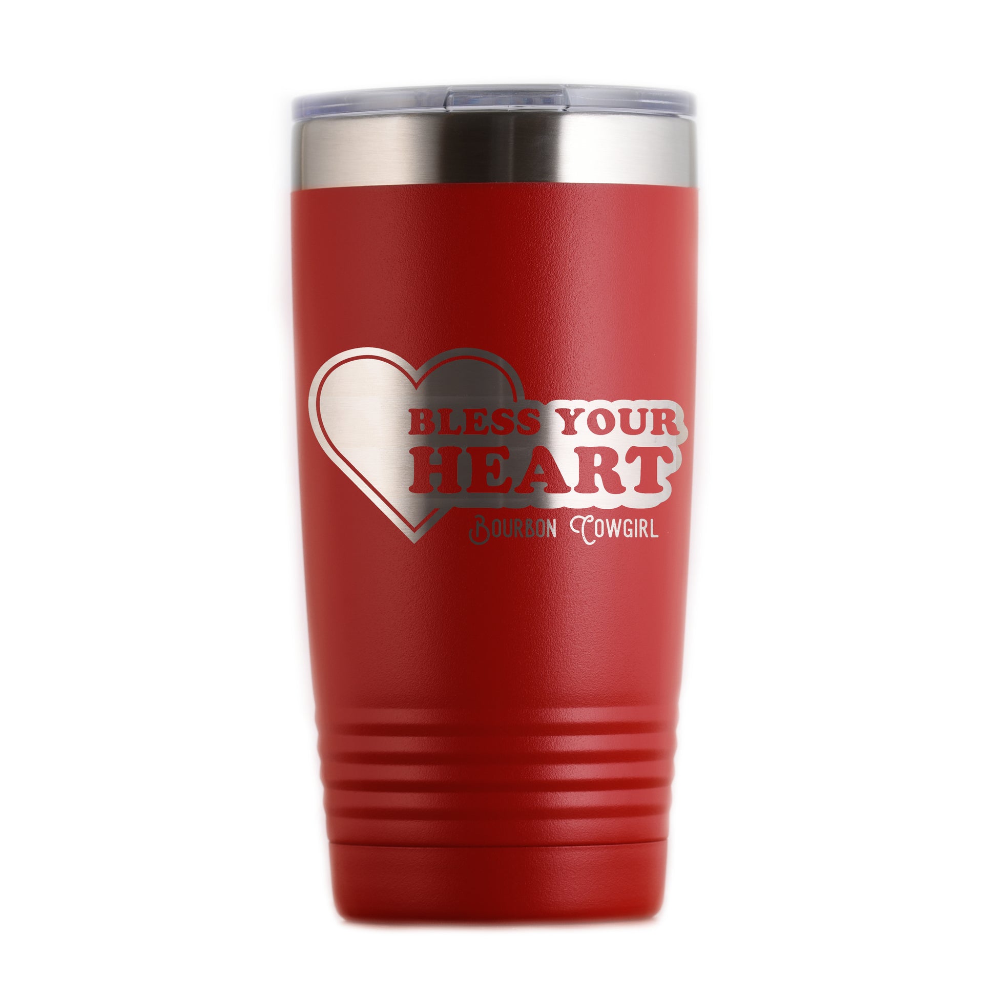 Red Bless Your Heart tumbler
