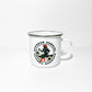 Bourbon Cowgirl enamel mug