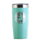 Teal Bourbon Cowgirl Logo Tumbler